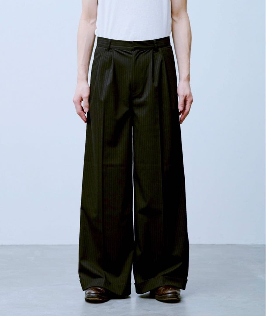 Camphor wood 2タック ワイドバギーフレアスラックス