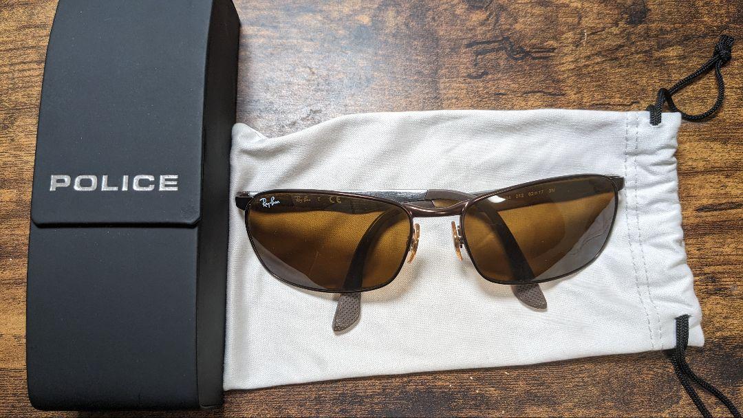 Ray-Ban ブラウンオーバルサングラス ケース付き - メルカリ