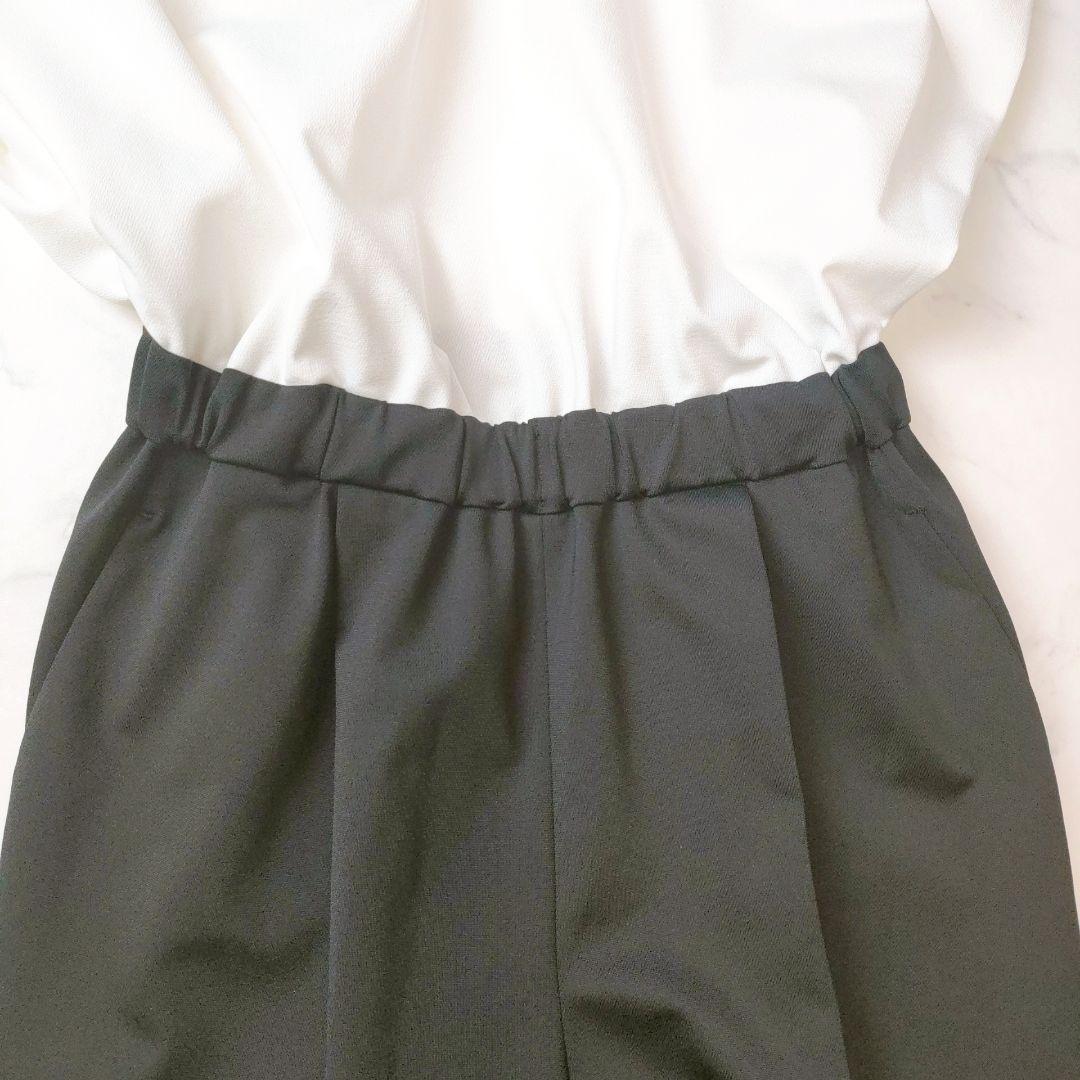 【美品】VERY コラボ EUCLAID ストレッチ ラッセル オールインワン