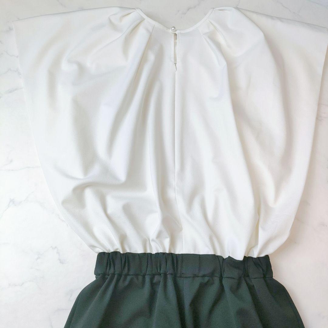 【美品】VERY コラボ EUCLAID ストレッチ ラッセル オールインワン