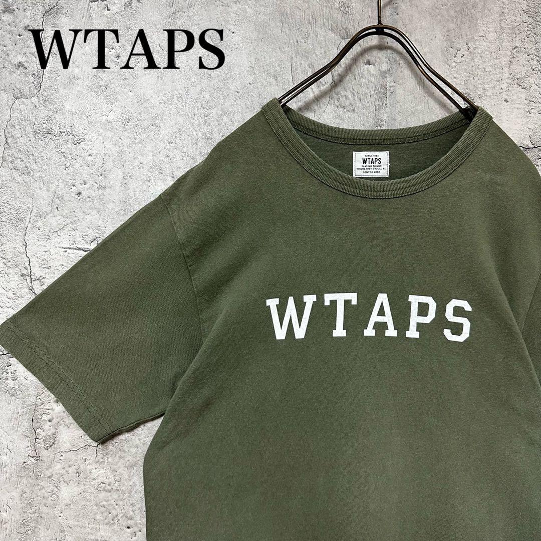 送料無料/新品】 【超希少◎】WTAPS Tシャツ ビックロゴ カーキ ゆるだ