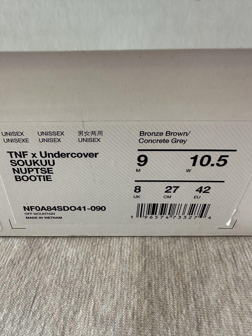 27新品 UNDERCOVER THE NORTH FACE ダウン ブーティー