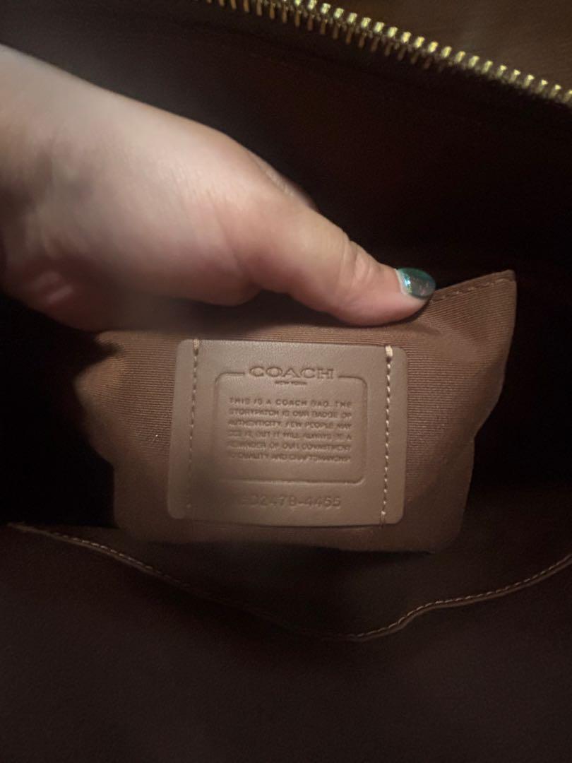 Coach ブラウン ロゴトートバッグ