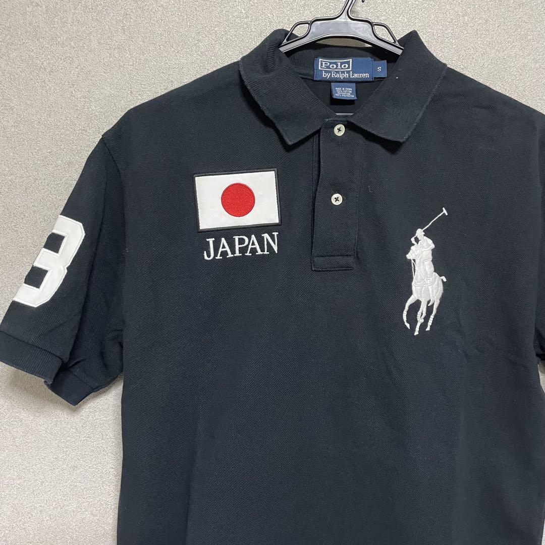 【美品✨️】L 国旗 日本 USA ラルフローレン ビックポニー ポロシャツ 美品 国旗 日本 USA ラルフローレン ビックポニー ポロシャツ S