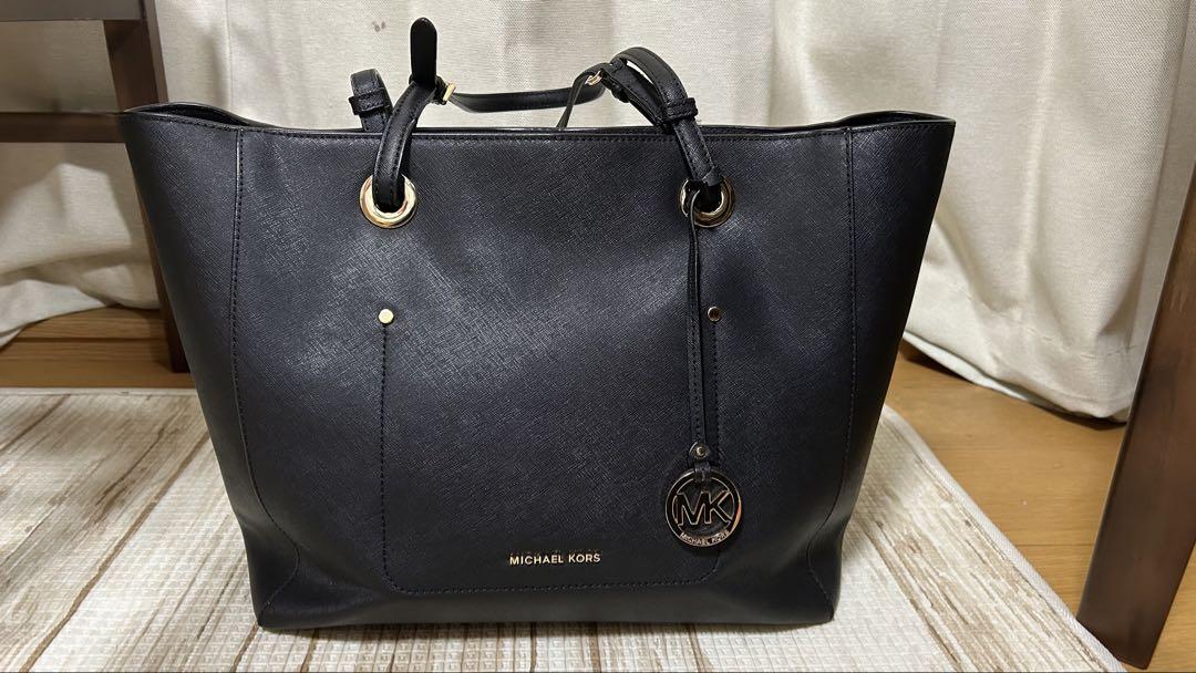 MICHAEL KORS ブラック トートバッグ - メルカリ