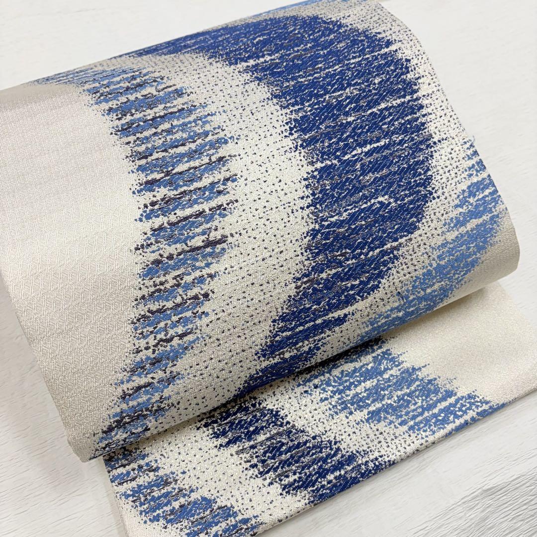 【NEW限定品】 正絹 洒落袋帯 よろけ縞柄 着物・浴衣