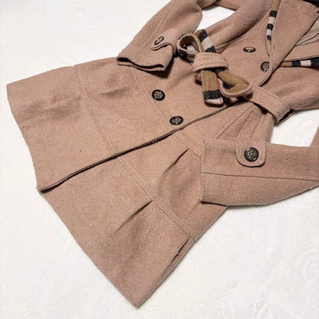 希少 バーバリーロンドン ウール トレンチコート チェック 金ボタン ベージュ 希少 バーバリーロンドン ウール トレンチコート チェック 金ボタン ベージュ