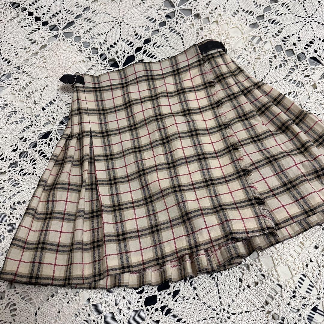 12Y 152cm】バーバリー チルドレン スカート ノバチェック