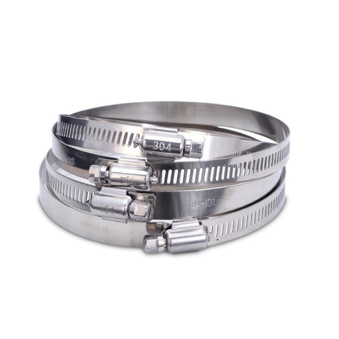 ホースバンド ステンレス バンド 調整 65mm-89mm 4個♥に近い