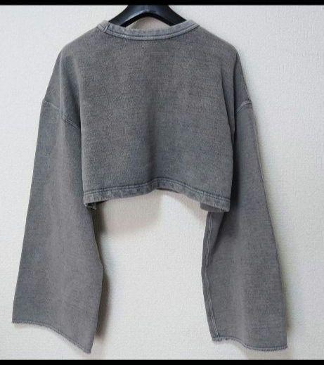 新品 シーオール 24ss クロップドスウェット ショート丈 短丈 S 黒