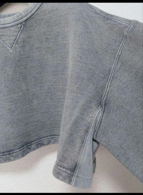 新品 シーオール 24ss クロップドスウェット ショート丈 短丈 S 黒