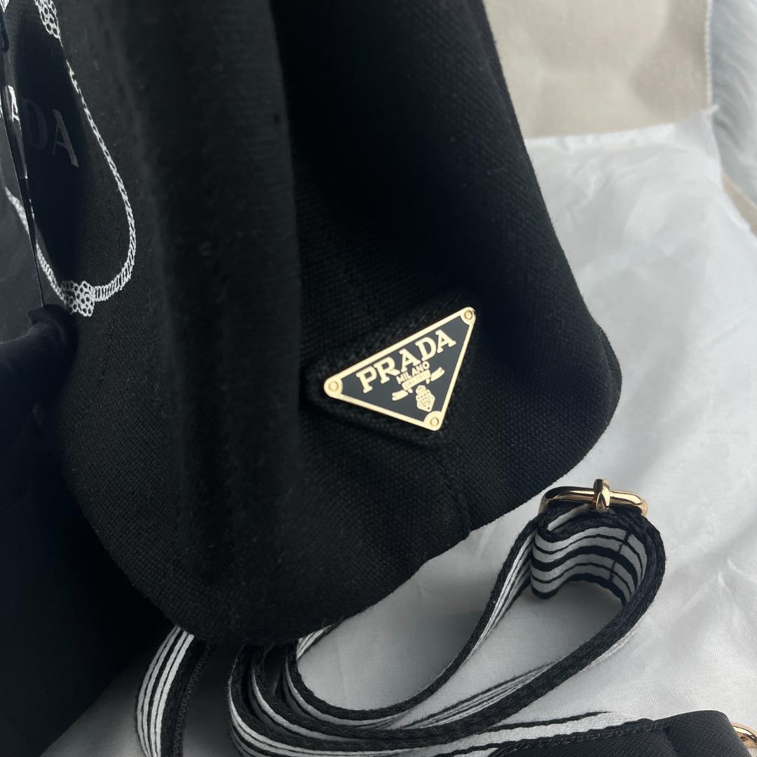 PRADA プラダ カナパ トート ショルダーバッグ ブラック