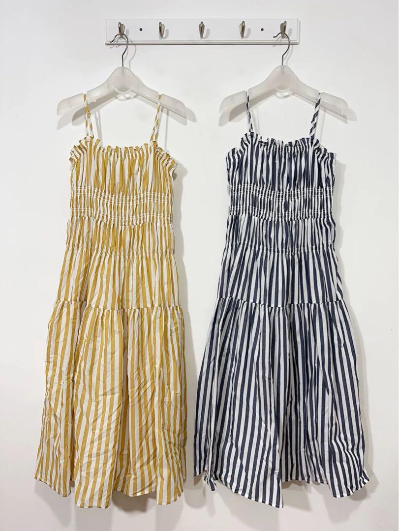 夏にぴったり！ゆったりロングワンピース　涼しげシンプルデザイン
