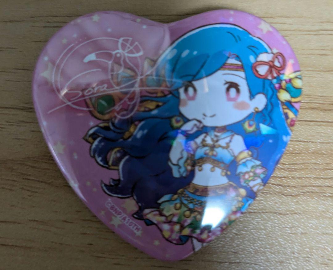 アイカツ 大衣装展 ホログラム ハート 缶バッジ 風沢そら - メルカリ