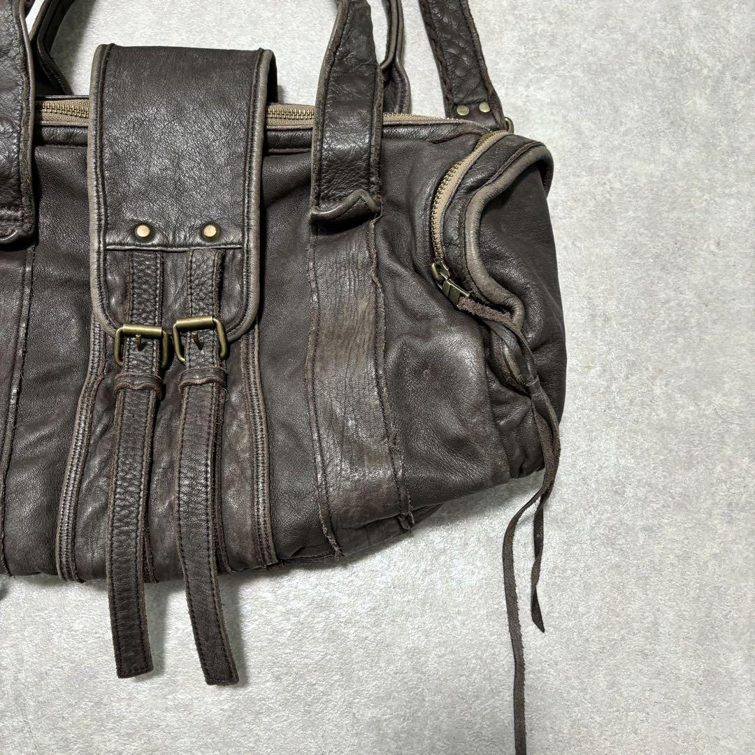 バッグ grunge leather mini boston shoulder bag