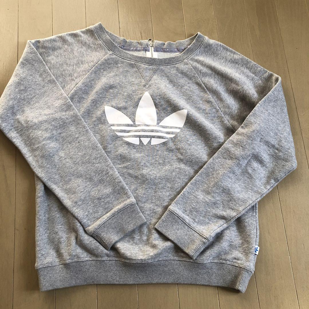 adidas グレー トレーナー - メルカリ