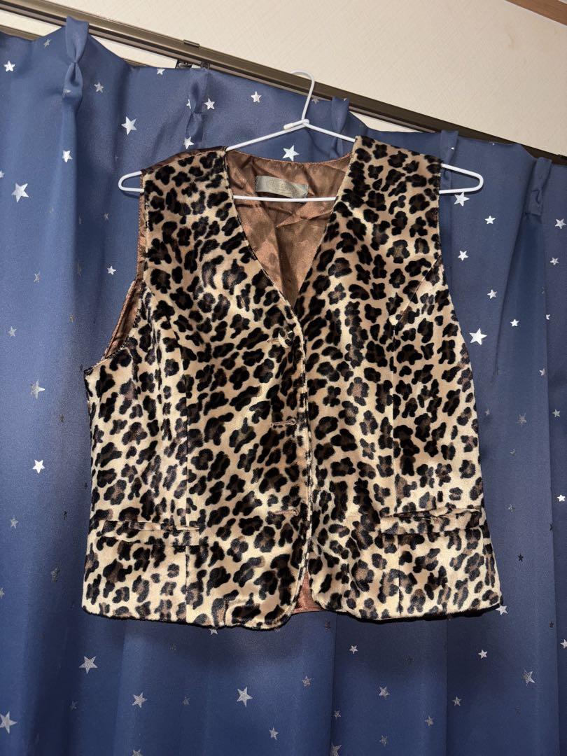 素敵 ヒョウ柄 リュクス ノースリーブ ベスト women-s-singlet-leopard-skin-