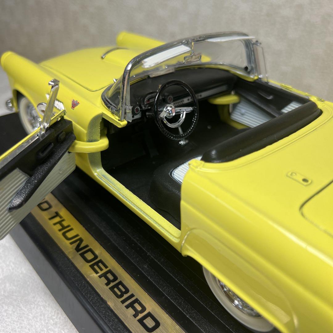 超美品】1/18 フォードサンダーバード(1955)コンバーチルーフ