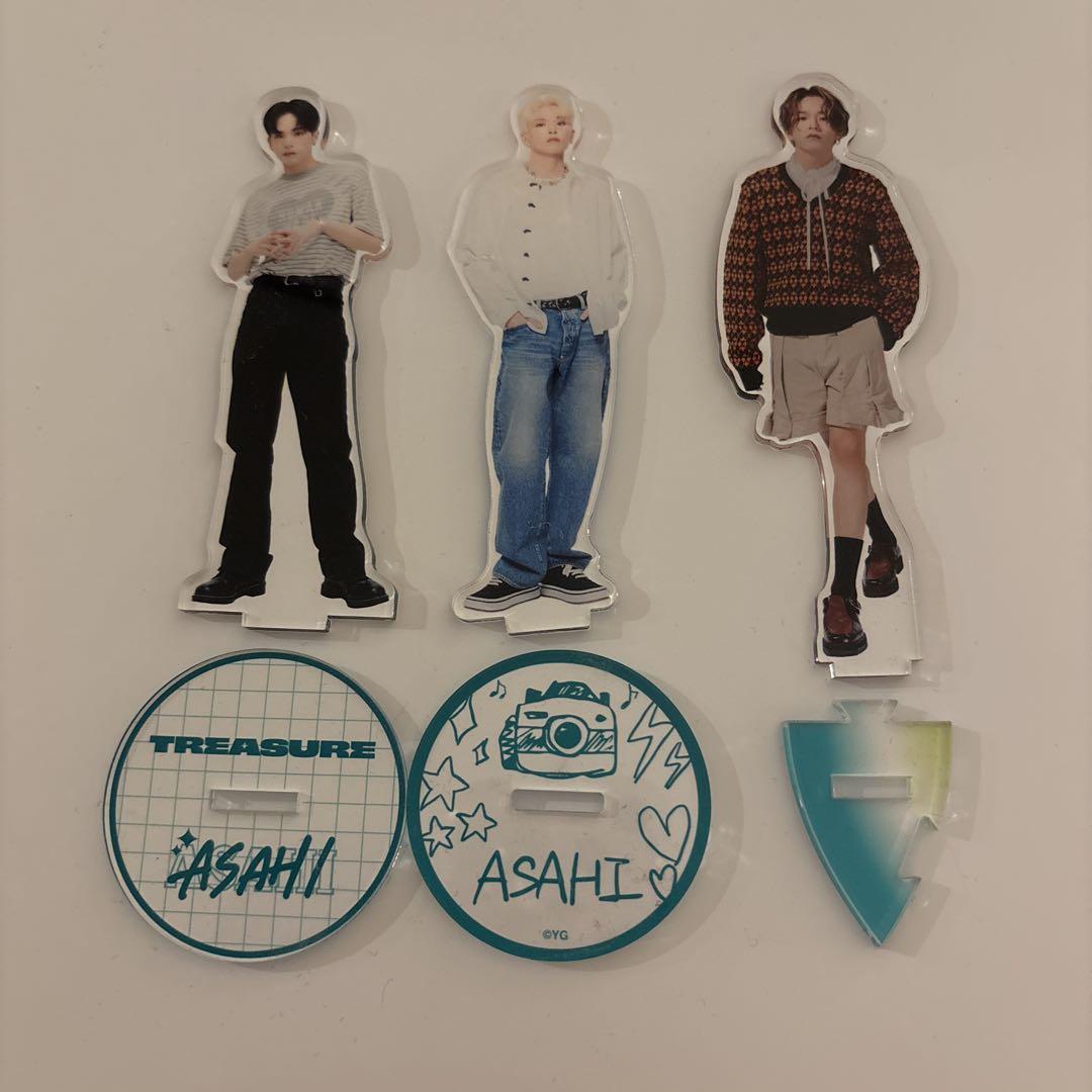 新品同様 TREASURE メルカリ - 3体セット アクリルスタンド アサヒ K-POP・アジア
