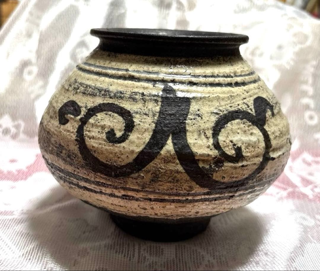 鶏龍山風 陶磁器 レトロ 観賞用陶磁器