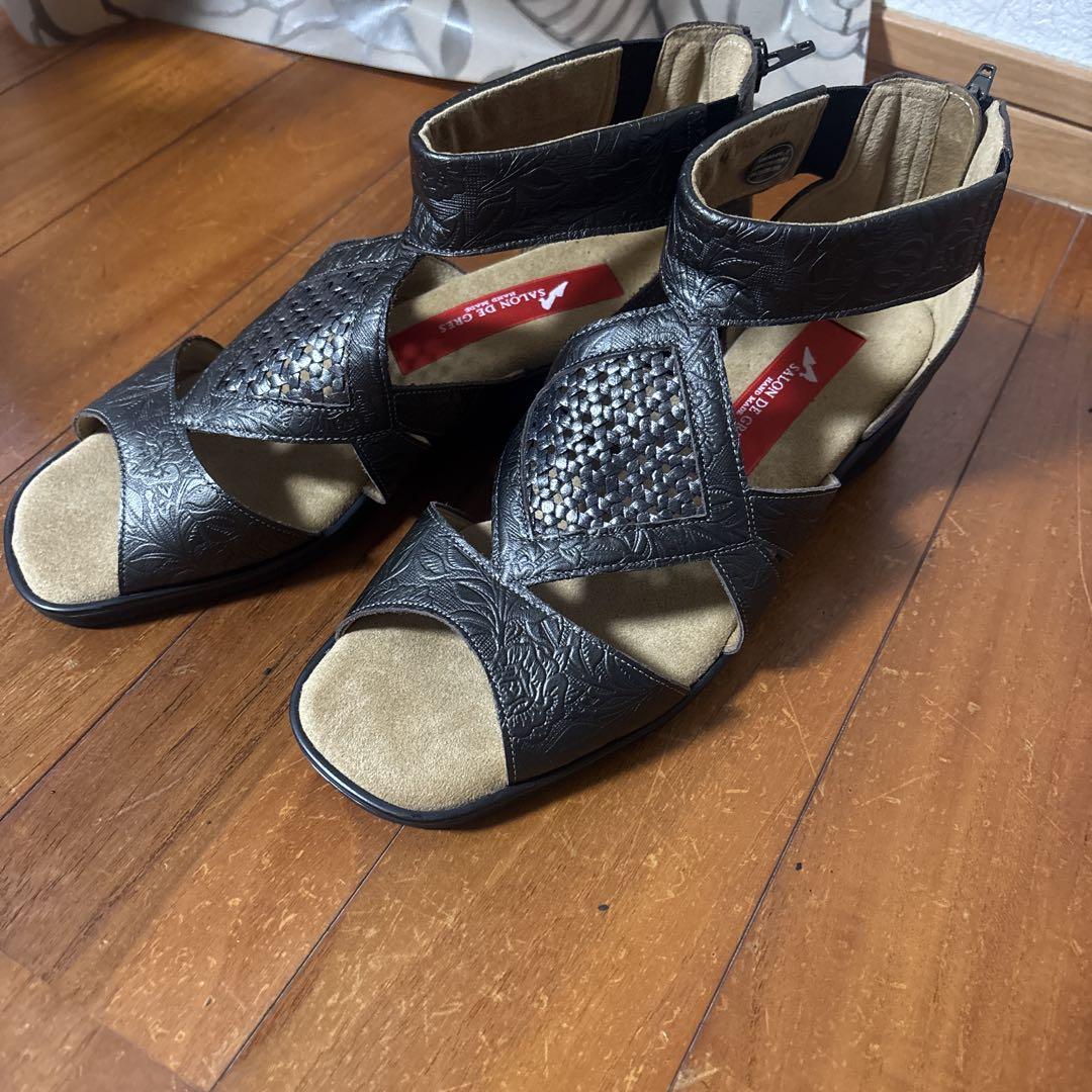 SALON DE GRES サンダル ブラック