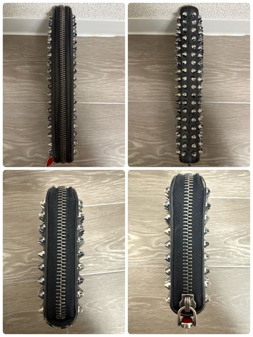 正規品クリスチャンルブタン スパイクスタッズ長財布 パネトーネ ガンメタ 黒 正規品クリスチャンルブタン スパイクスタッズ長財布 パネトーネ ガンメタ 黒