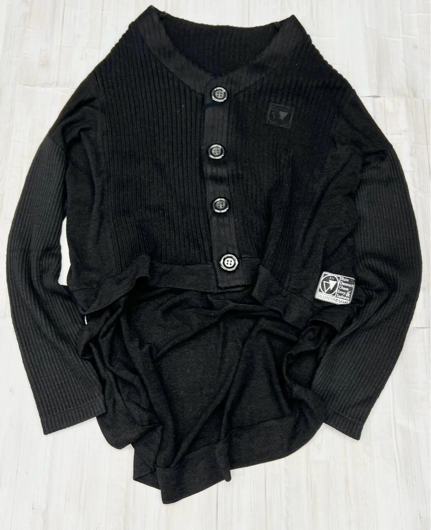 COCOON -Switched Knit Cardigan- / BLACK