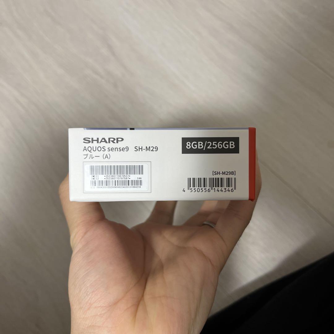 AQUOS sense9 SH-M29 8GB/256GB ブルー SIMフリ