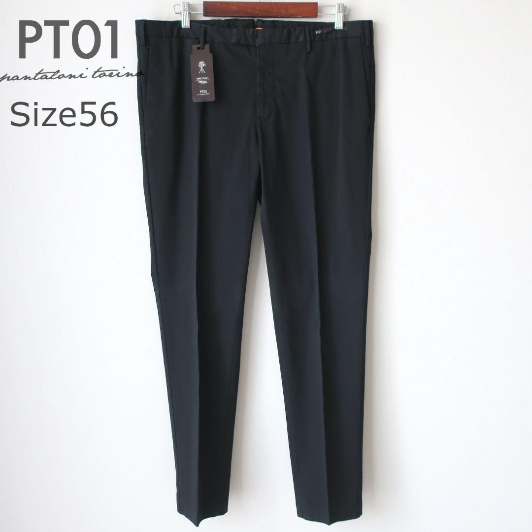 新品 PT01 最高級 ストレッチスキニーパンツ Maestro スリム黒 56