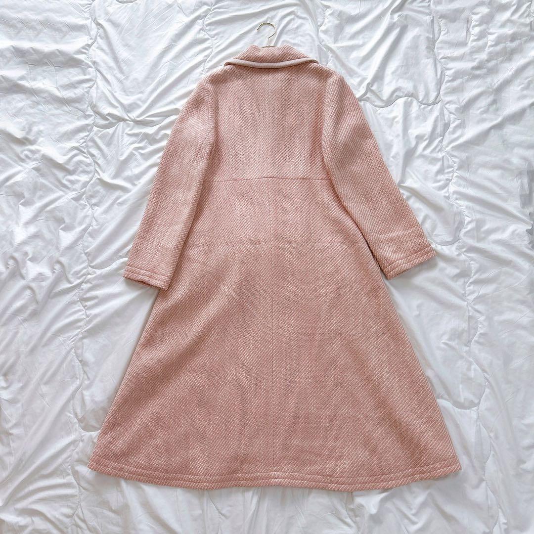 美品✨ミルク　バルコニーコート　リボン　ハートボタン　金ボタン　free