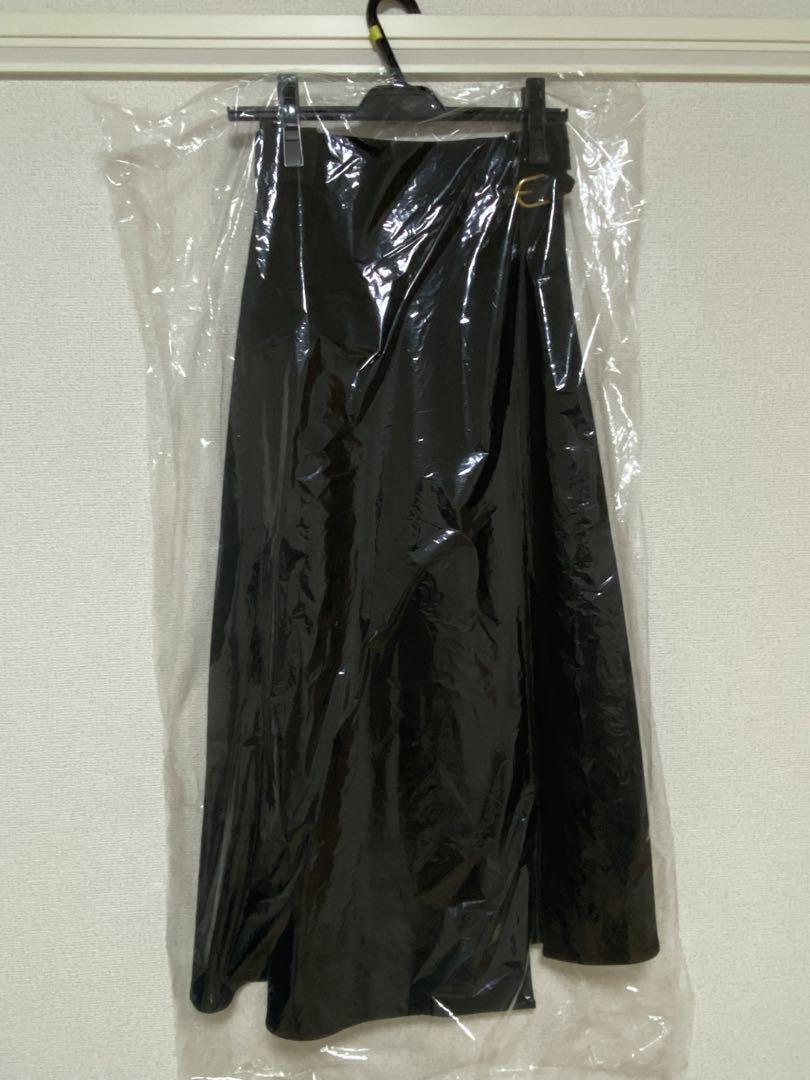 anuans アシンメトリーレイヤードスカート　BLACK