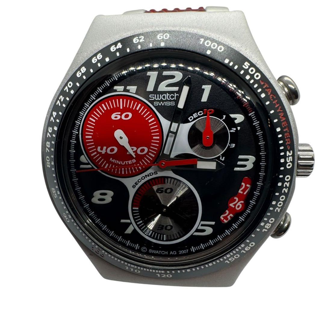 SWATCH (スウォッチ)IRONY CHRONO【 RED TANGLE 】 - メルカリ 美品SWATCH スウォッチ IRONY CHRONO RED TANGLE