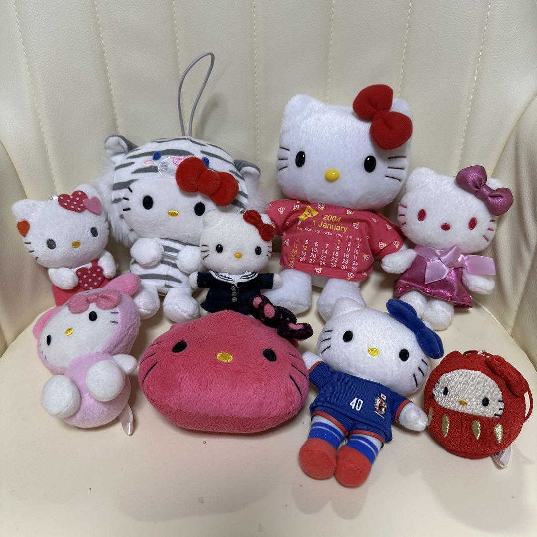 ハローキティ ぬいぐるみ 9体 ハローキティ ぬいぐるみ 9体セット - メルカリ