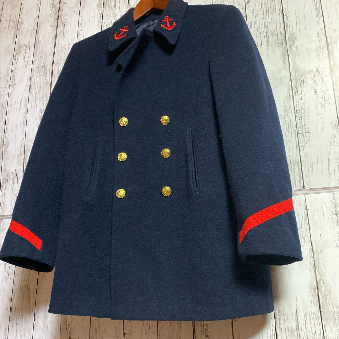 【NEW限定品】 美品 70s Navy 海軍 ピーコート ミリタリー古着 フランス軍 ジャケット・アウター