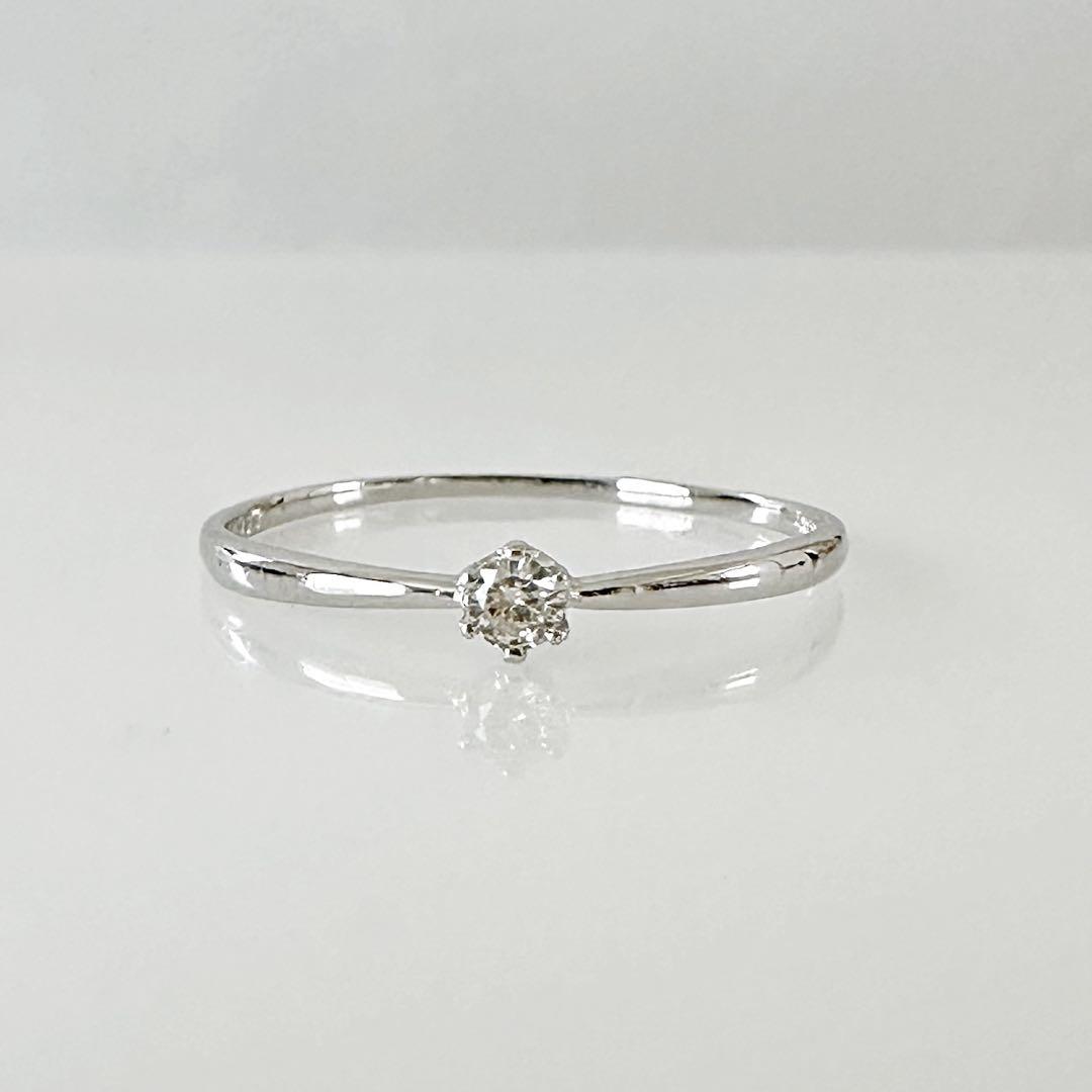 ご注文ページ 6本爪天然ダイヤモンド0.05ct リング - メルカリ