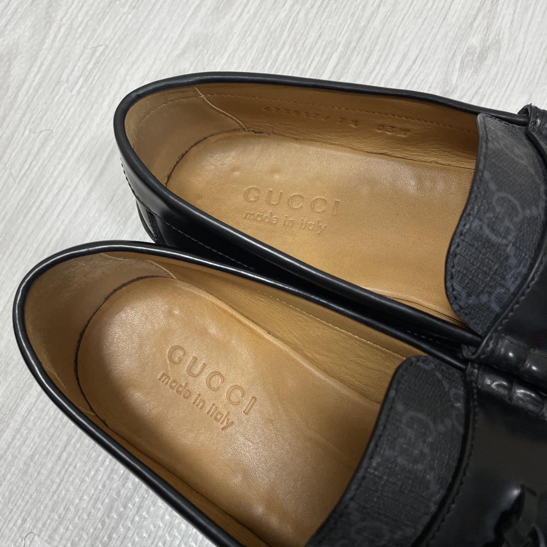 【美品】24SS 定価15万 GUCCI グッチ GGスプリーム ローファー