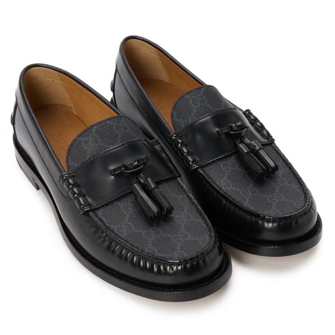 【美品】24SS 定価15万 GUCCI グッチ GGスプリーム ローファー