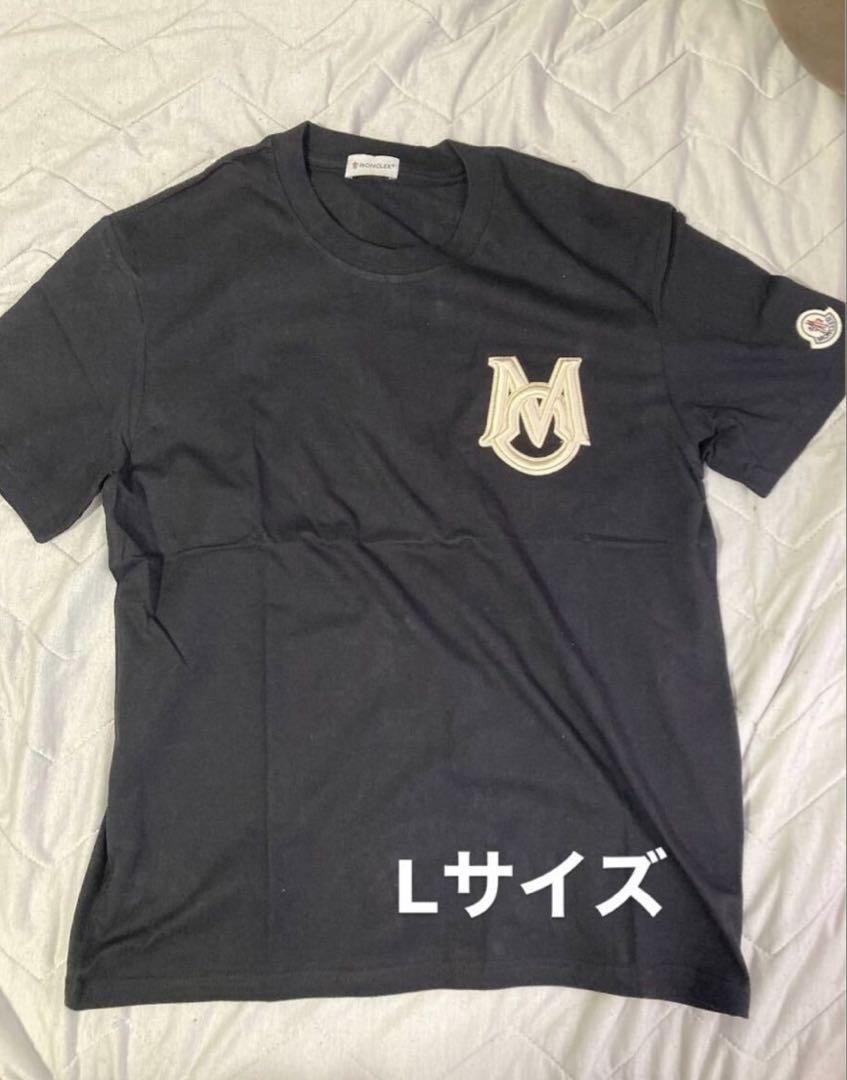 MONCLER*魅力を引き出そう*ブラック メタリックロゴ T シャツ