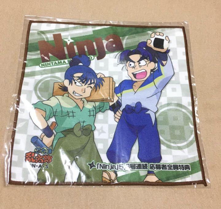 新品 アニくじ 忍たま乱太郎 ミニタオル ハンカチ 食満留三郎
