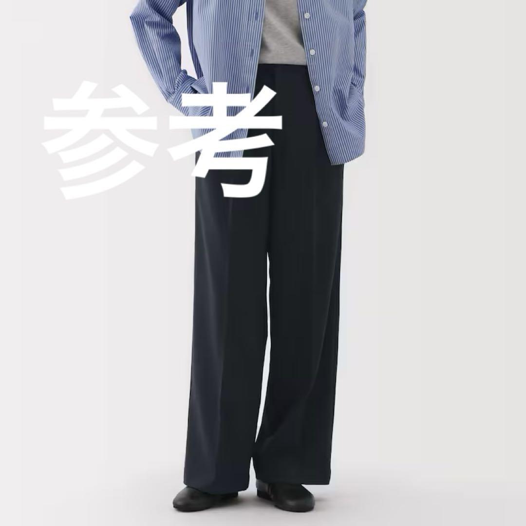 コムサイズム】ネイビー スラックス バックポケット付き - メルカリ