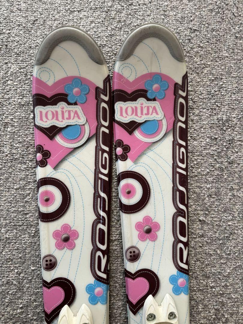 女の子 Rossignol スキー板 100cm ブーツ 19.5 ストック