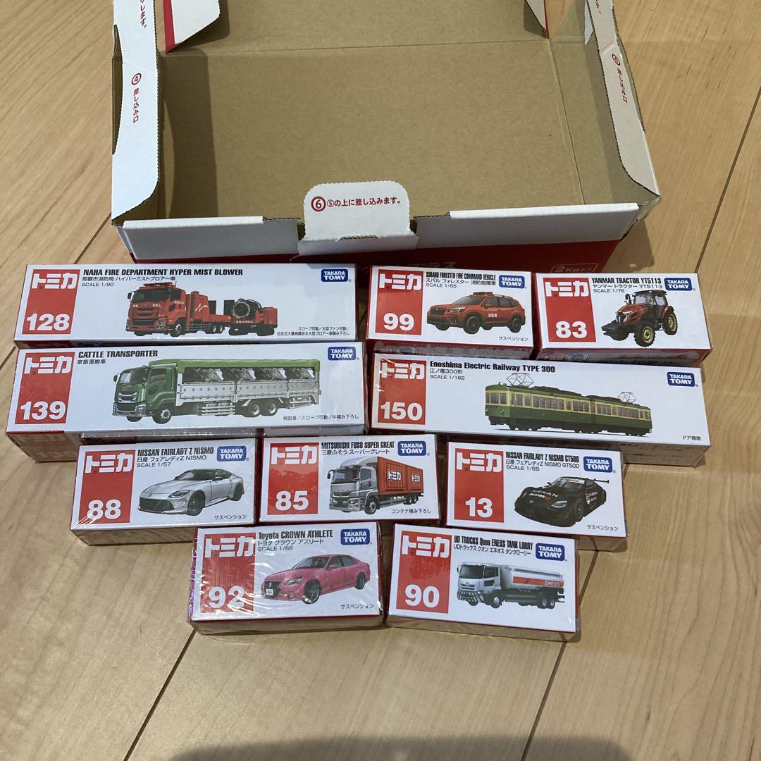 トミカミニカーセット 10台 スケール1/64
