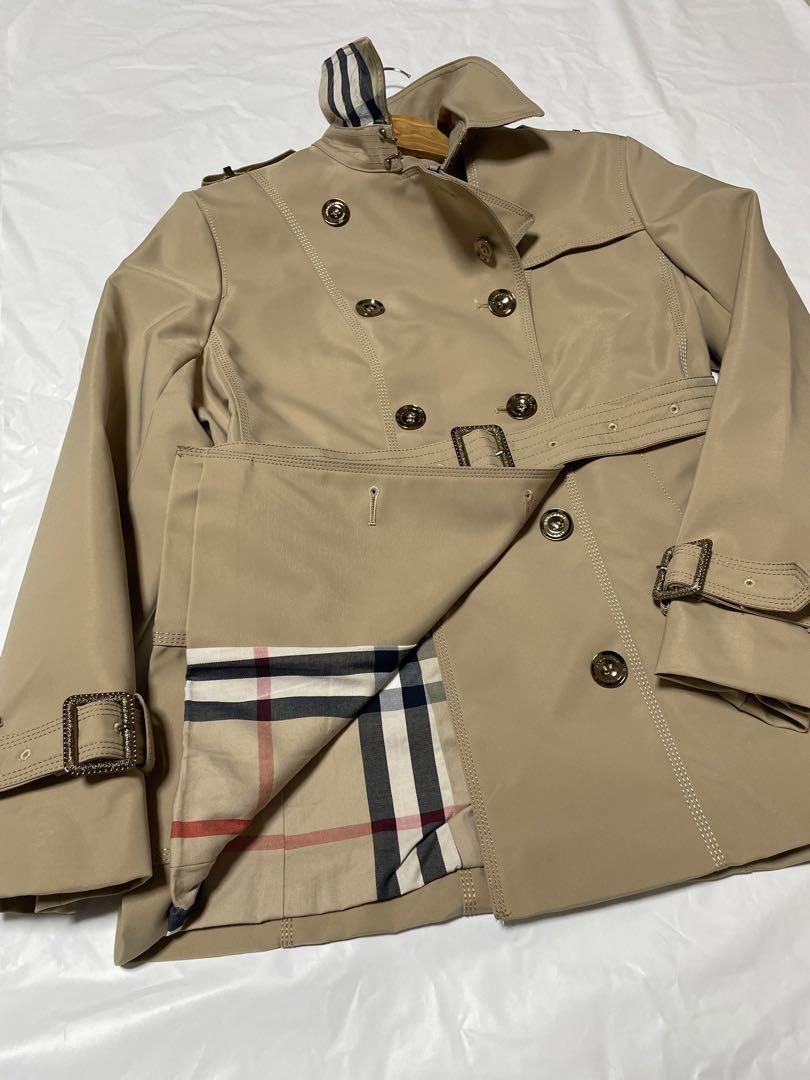 BURBERRY LONDON 英国製　トレンチコート　メガチェック　中古　美品
