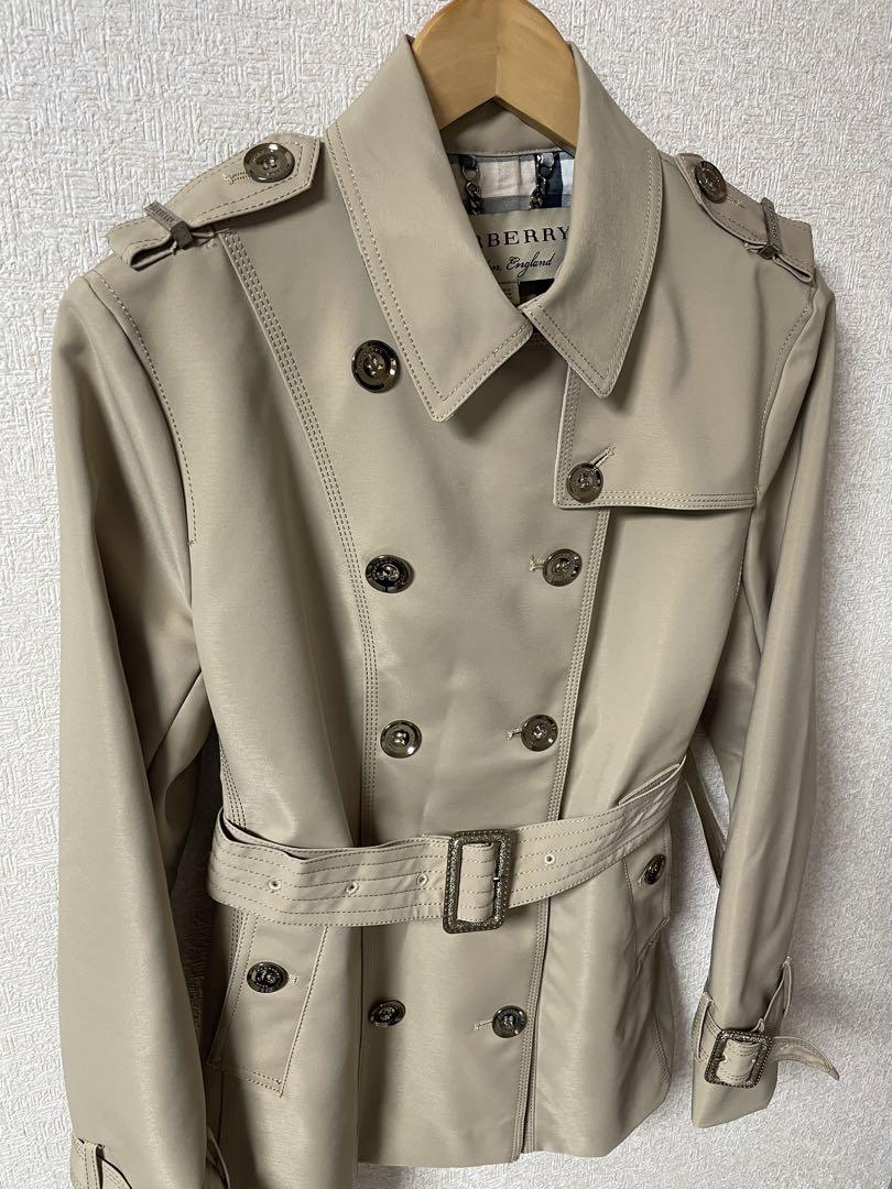 BURBERRY LONDON 英国製　トレンチコート　メガチェック　中古　美品