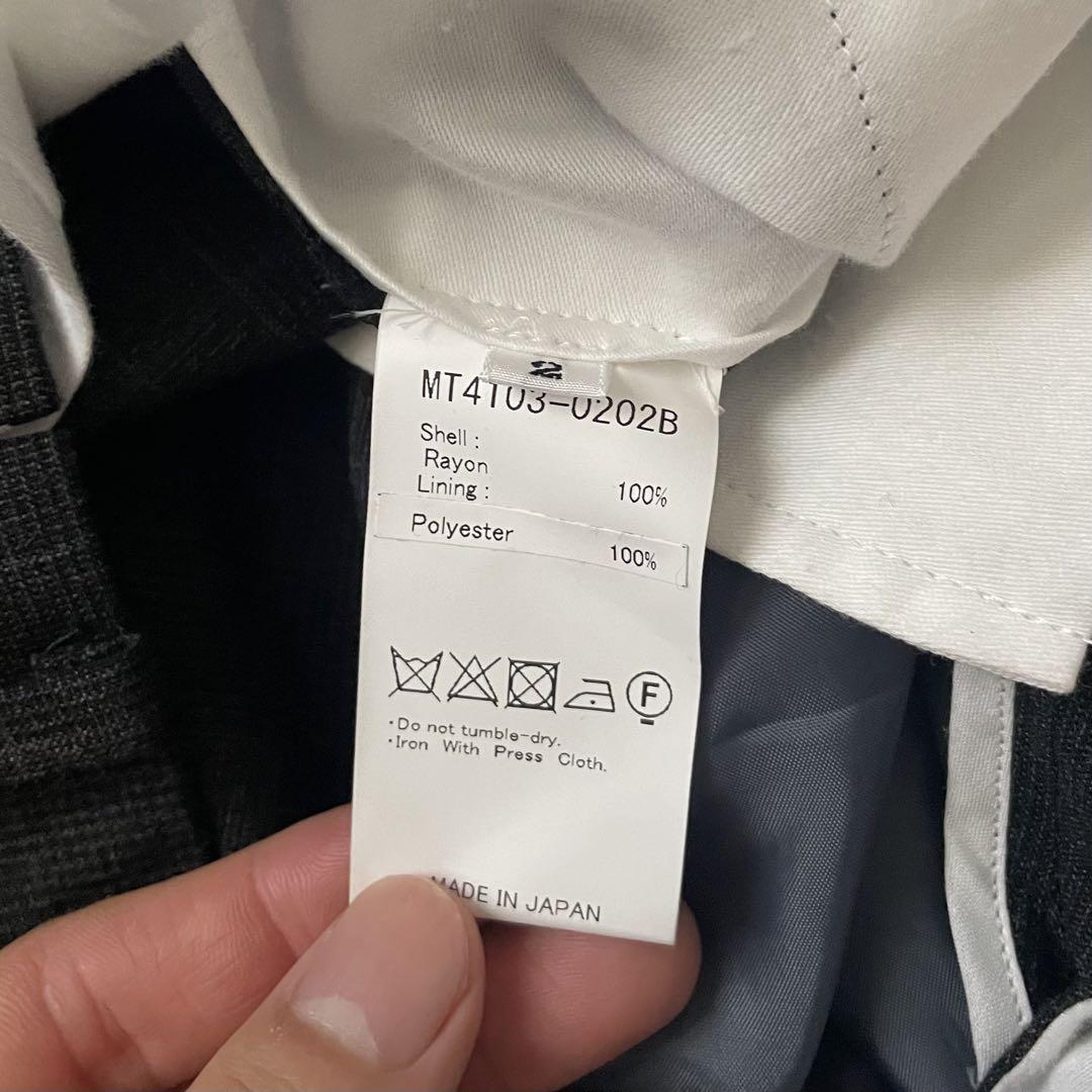 24SS Maatee＆Sons SET UP TROUSER C.grey