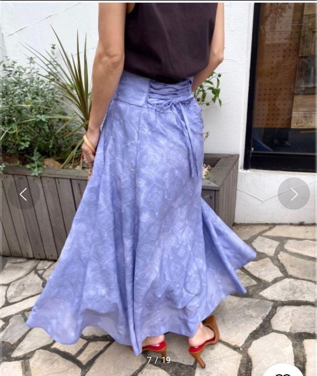 SALE AMERI MEDI LAMP EMBROIDERY SKIRT 美品 iTMaW-m49815497031 限定SALE得価