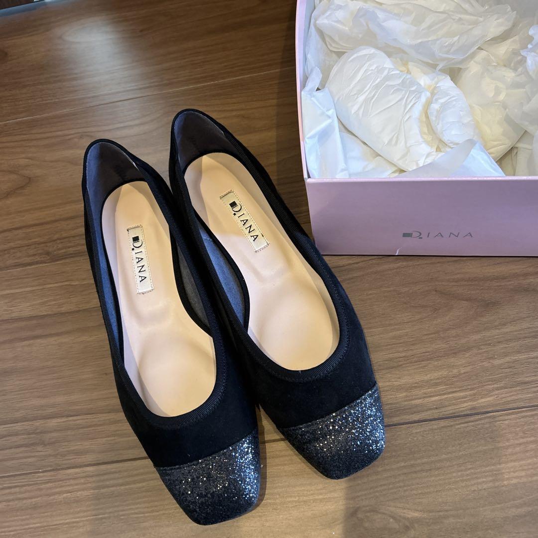 美品！！DIANA スウェードフラットシューズ
