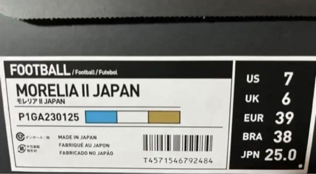 MIZUNO モレリア2 ジャパン JAPAN 25cm ミズノ 限定