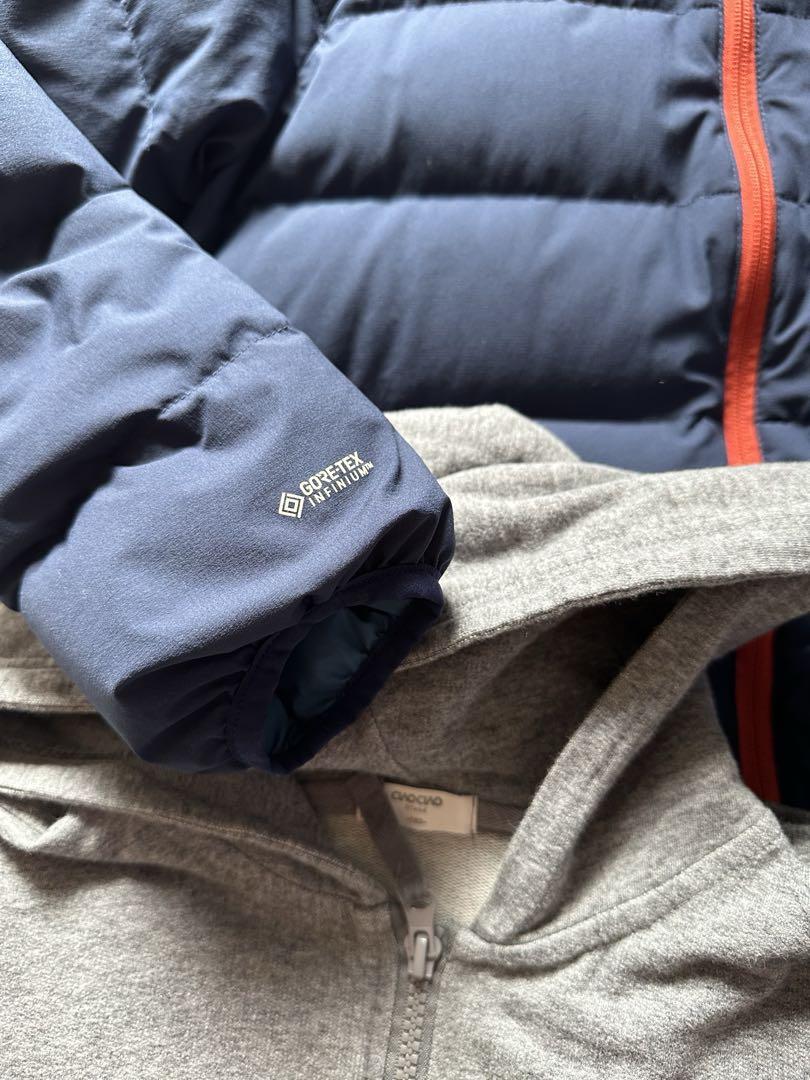 美品　モンベル　ウインドストッパー ダウンパーカ Kid's 　150