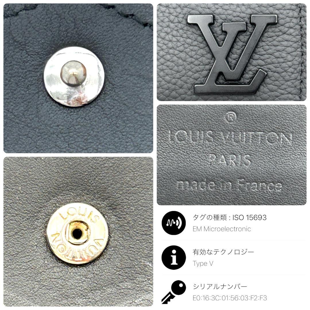 ★極美品★　ルイヴィトン　アエログラム　ミュルティプル　折り財布　ブラック